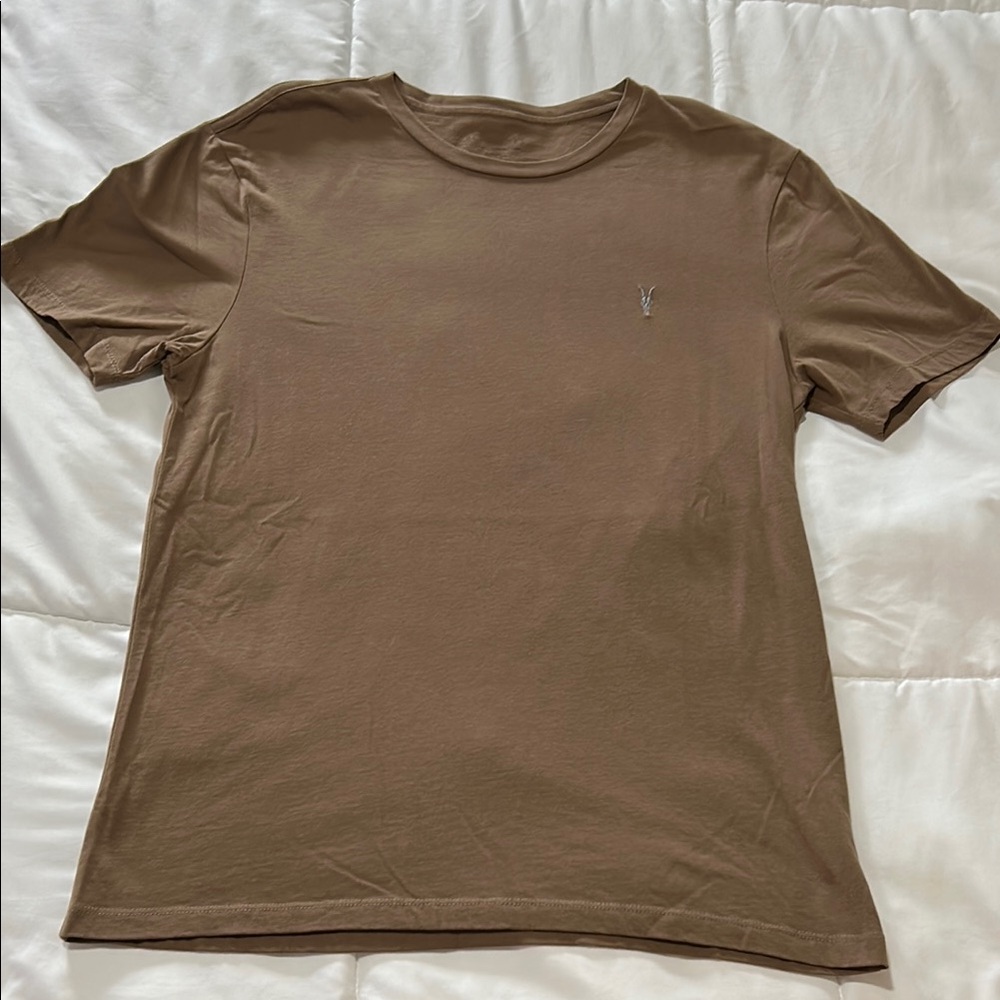 All Saints Race Tonic Brown Short Sleeve Tee